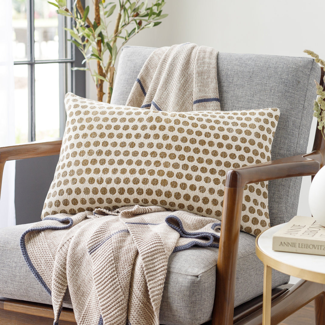 Zetta Rectangular Cotton Throw Pillow